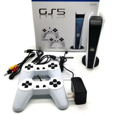 New GS5 Gamestation 5 Console 200 Classic Retro Games USB Wired Two Controllers