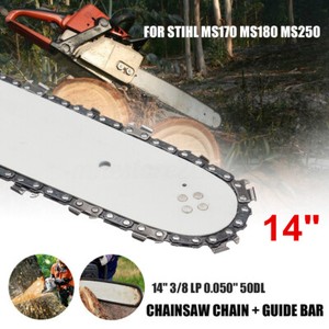 14/'/' Chainsaw Guide Bar /& 3//8 LP 50DL Saw Chain For STIHL MS170 MS180 MS190T !