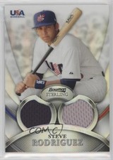 2010 Bowman Sterling USA Baseball Relics Dual Refractor Steven Rodriguez y6z