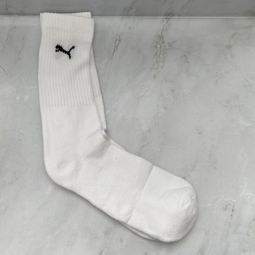 4 Pairs Of Mens Puma Everyday Regular Soft Cotton White Crew Socks - Size Small - Bild 2 von 2