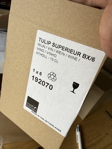 lot de 6 verres Maison La Mauny Rhum Tulip Neuf 13cl En Carton - Foto 4 di 4