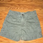 Calvin Klein Jeans Women’s Green Solid Cargo Shorts 26 Pockets Button — photo 1