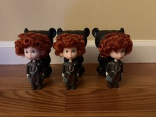 Disney Store BRAVE Tripletta Merida Fratello Orsi Set Bambola 4,5" 