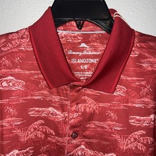 NWT Large Tommy Bahama Island Zone sport Bay view Golf POLO Shirt 118