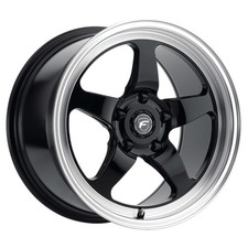 Forgestar Wheels D5 Drag 17x10 50 Gloss Black Machined 5x114.3 5x4.5 Qty 1