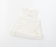 Baby UK Size 6-9 Months Zip Zap White Tunic Blouse