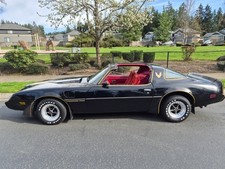 1981 Pontiac Trans Am Firebird Starlight Black T-Tops 4.9L Turbo A/C NO RESERVE