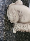 Vintage Poodle Figurine Porcelain Statue Off- White w/ Brown Accents 7" Japan — photo 6