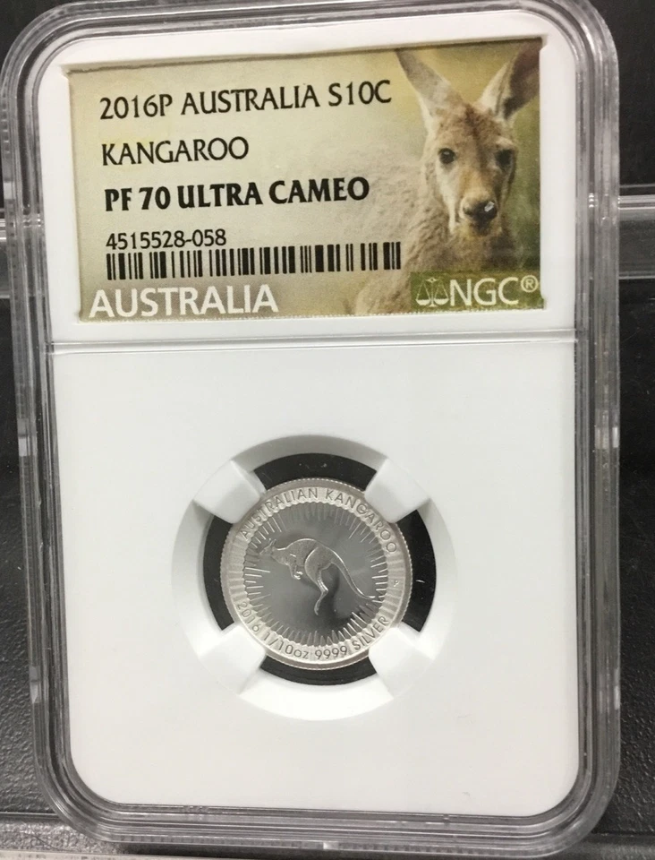 2016-P Australian Kangaroo Silver 1/10 oz  NGC PF70 ULTRA CAMEO ~ KANGAROO LABEL - Image 2 of 4