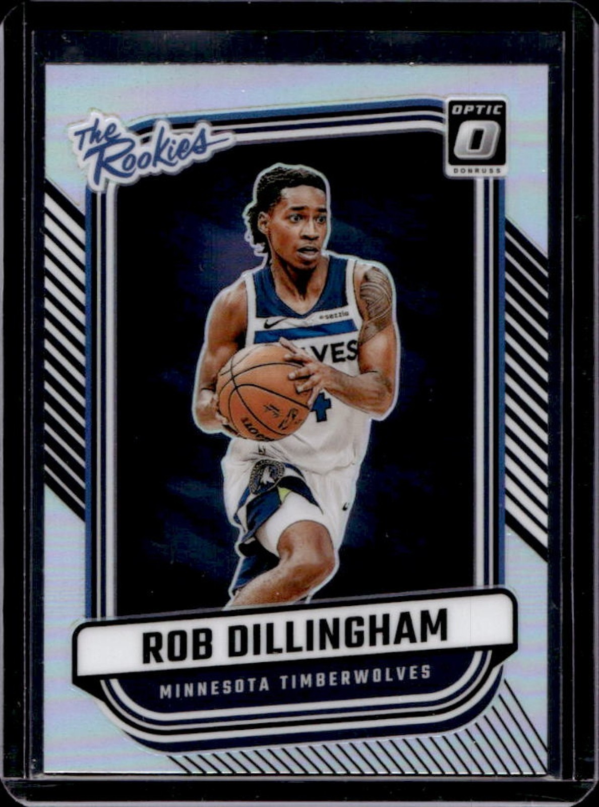 2024-25 Donruss Optic Rob Dillingham The Rookies Holo RC #5 Timberwolves