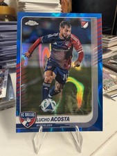 Lucho Acosta 2025 Topps Chrome MLS Blue Lava #45 FC Dallas