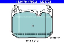 ATE BREMSBEL�GE + WARNKONTAKT VORNE passend f�r BMW 1ER F40 2ER F44