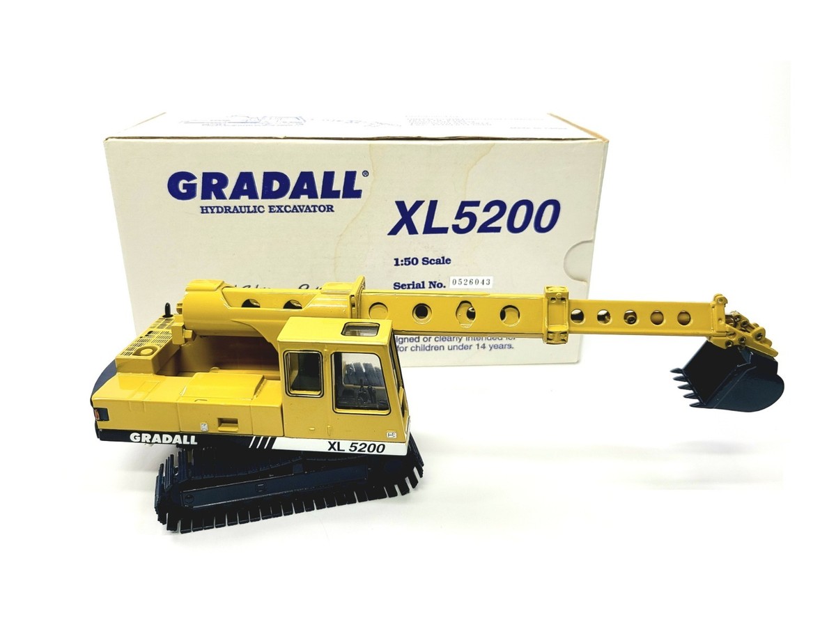グラドール XL5200 ショベル-ハイラムスミス 1:50 レア建機モデル Gradall XL5200 Excavator - Hiram Smith 1:50 Scale Diecast Model