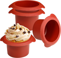 Mini Kuchenform Rund Silikon FüR HeißLuftfritteuse 4 StüCk 8 Cm Muffinform Eierf
