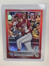 Ryan Zimmerman - 2022 Topps Series 1 1st Edition #296 Red Colormatch /50 🔴