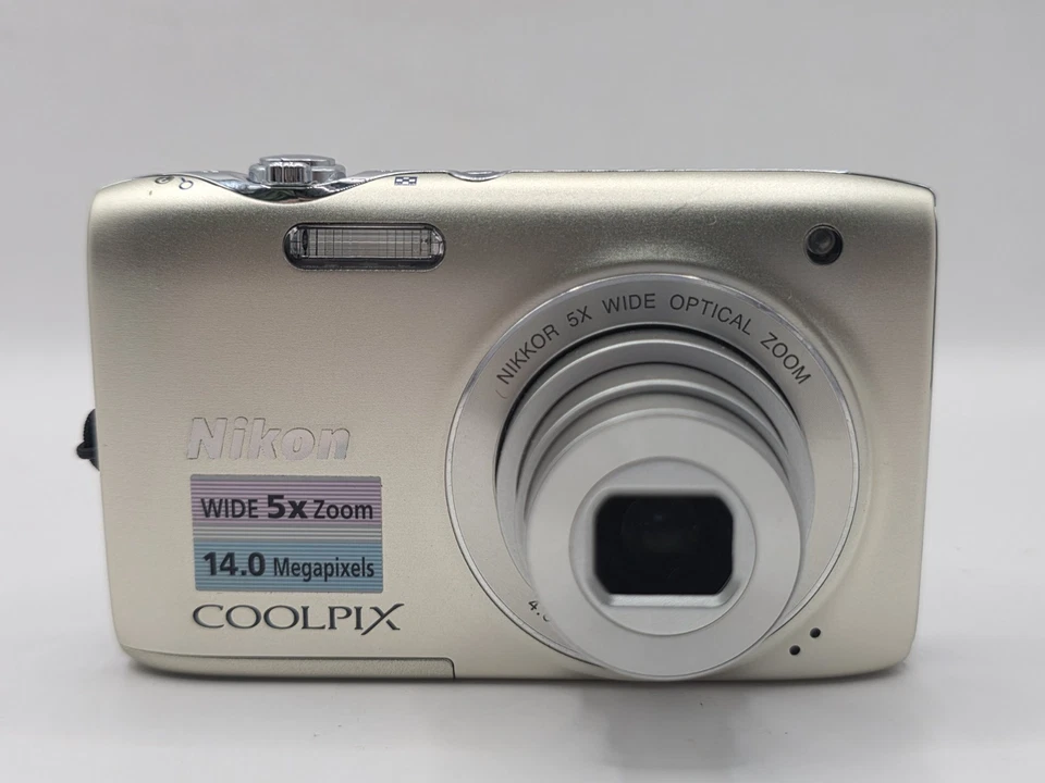 Nikon Coolpix S3100 14.0MP Digital Camera Gold - ✅️ Tested Full Kit - Fast Post - Image 2 of 4