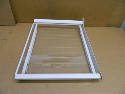 GE Refrigerator Glass Shelf - Some Rust/Wear Part # WR71X10088 WR32X10126