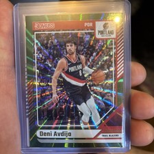 2024-25 Panini Donruss Deni Avdija #119 Green Laser Holo Portland Trailblazers