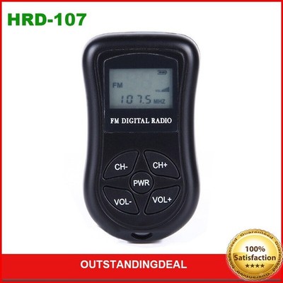HRD-107 Portable FM Digital Radio Stereo Radio DSP Radio Receiver Low Power ot25