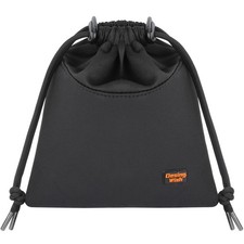 Large Black Headphone Carrying Pouch Soft Travel Storage Bag Headset Case