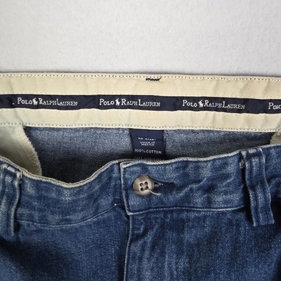 Vintage 90s Polo Ralph Lauren Andrew Pant Jeans Mens 36x30 Blue