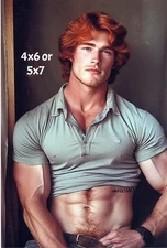 Handsome Beefcake Male Artistic Fantasy Photo Photograph Reprint 42