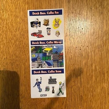 DUTCH Bros STICKER Decal SHEET Coffee FUN Mix-up  HTF Rare! Lot of 5