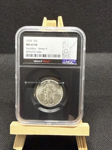 1930 Standing Liberty Quarter NGC MS63 FH - Blast White. Vault Box Series 9