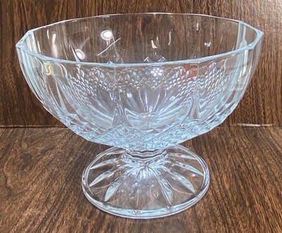 VTG Cristal D'Arques Longchamp France Lead Crystal Cut-glass Footed Bowl