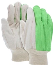MCR Safety 12 Pack Double Palm Work Gloves Cotton Polyester Canvas Double Palm