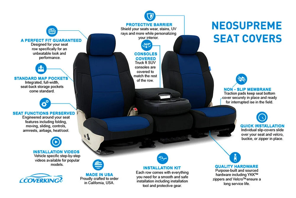 BMW i8 2015-2019 Seat cover Black
