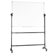 Whiteboard Magnetic Mobile 48 In. X 32 In. Double-Sided Whiteboard Reversible Ad