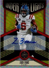 2023 Panini Legacy - Under the Lights Zach Evans #UL-ZEV Silver RC Auto Ole Miss