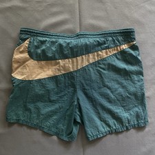 Vtg 1990s Nike Bathing Suit Mens Size Medium Swim Trunks 90s Swoosh