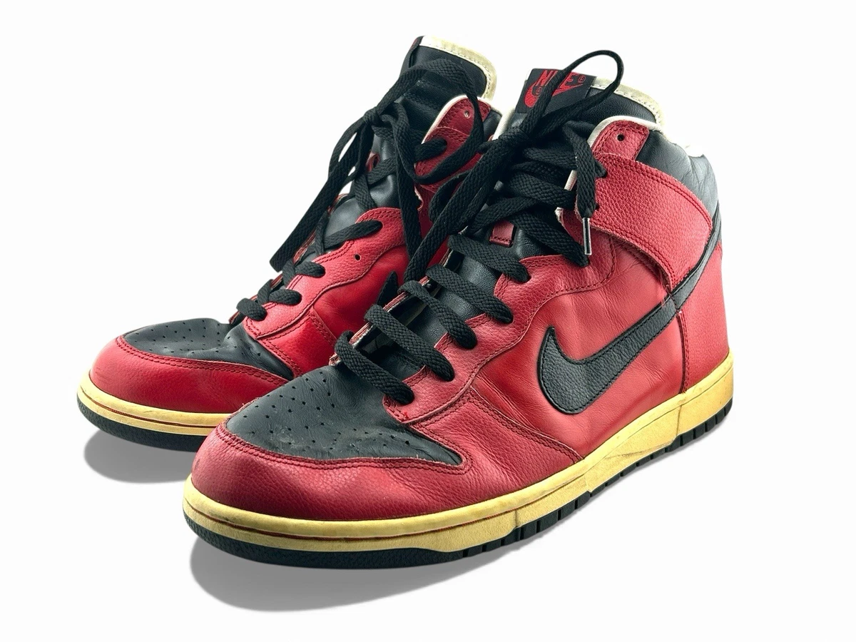 Nike Dunk High White Black Varsity Red | eBay display picture 1