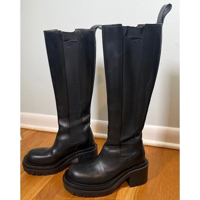 Bottega Veneta Black Knee High Boots for Women for sale | eBay