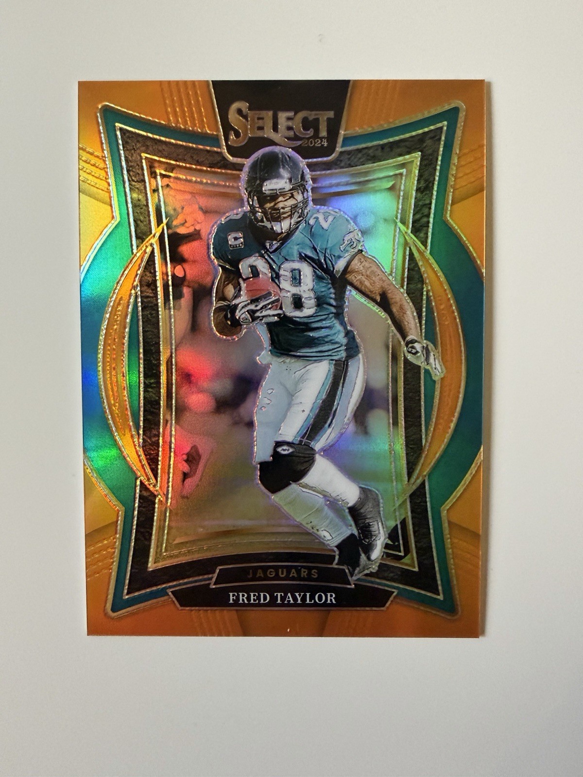 2024 Panini Select - Concourse Fred Taylor #57 Orange Prizm /49
