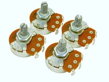 Alpha A250k 15mm Audio SPLIT SHAFT AUDIO TAPER POTENTIOMETERS POTS