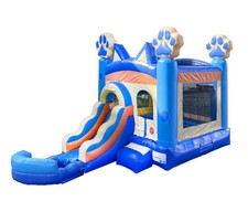 Inflatable Bounce House Commercial Puppy Dog Kids Water Slide with Blower Pool