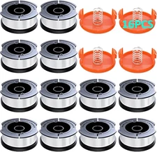 16 Pack AF-100 Replacement Spool Line for Black+Decker - 0.065" Weed Eater Strin