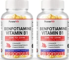 Benfotiamine 300mg Vitamin B1 240 count  Gluten Free and Non-GMO