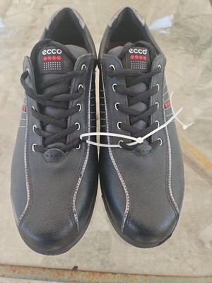 ECCO  Golf Shoes Waterproof Leather GORE-TEX Men 43 US 10 Black/ Red Spikes