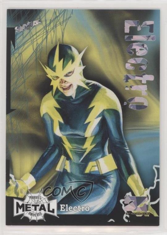 2022 Marvel Metal Universe Spider-Man Z-Force Amazing Rave 18/62 Electro 07yb