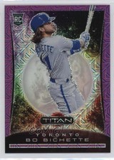 2020 Panini Chronicles Titan Purple Mojo 66/75 Bo Bichette #1 3h1
