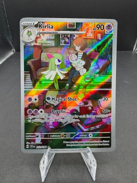 Kirlia 212/19 Illustration Rare Pokemon Scarlet & Violet Base NM