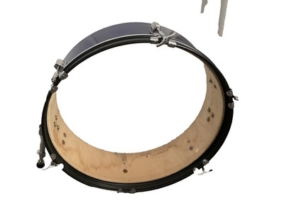 20  x5  Pancake Bassdrum/Sonderanfertigung mit CB-Drums & anderen Teilen/Blau glänzend