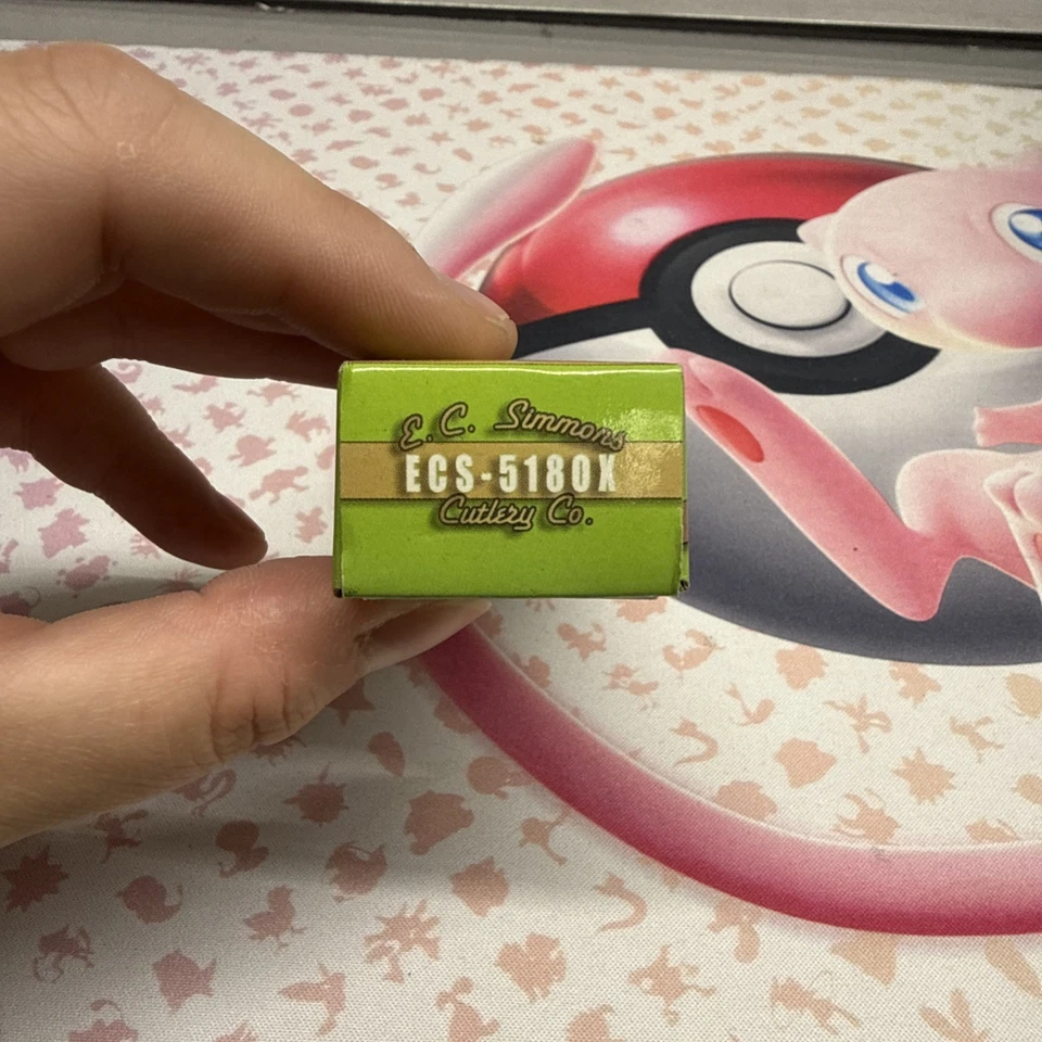 Nuevo En Caja E.C. Navaja de bolsillo cerrada Simmons Cutlery Co. (ECS-5180X) 4 pulgadas Foto 2 de 4