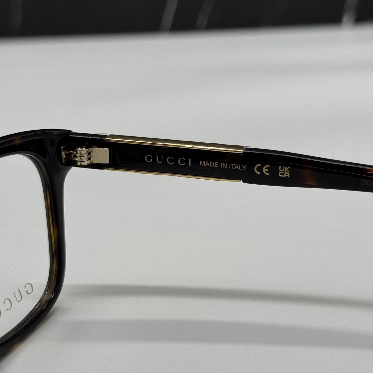 NEW Gucci GG1192O Havana Brown Gold Logo Eyeglasses Frames NEW Gucci GG1192O 002 Havana 49mm Eyeglasses | eBay main image 3