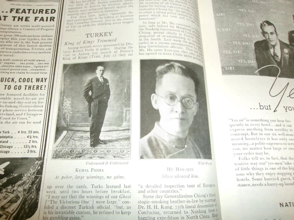 1934 NIKOLA TESLA TESLA RAY, ADOLF HITLER, HERMANN GORING, KEMAL PASHA, TURKEY - Image 4 of 4