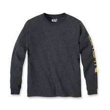 Carhartt Logo Long Sleeves T-Shirt Carbon Heather